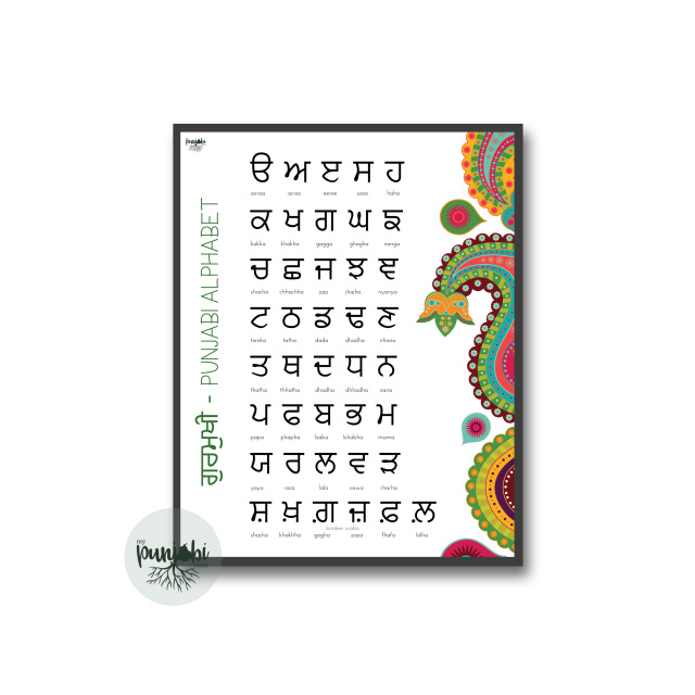 Punjabi Alphabet Printables